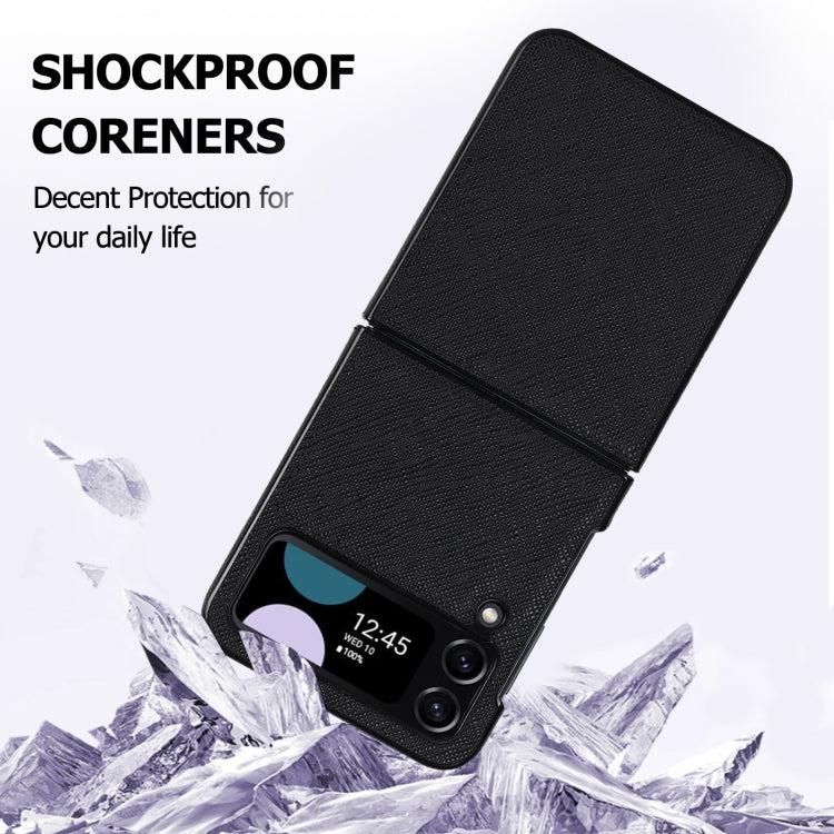 Cross Pattern Foldable Phone Case, For Samsung Galaxy Z Flip4 5G