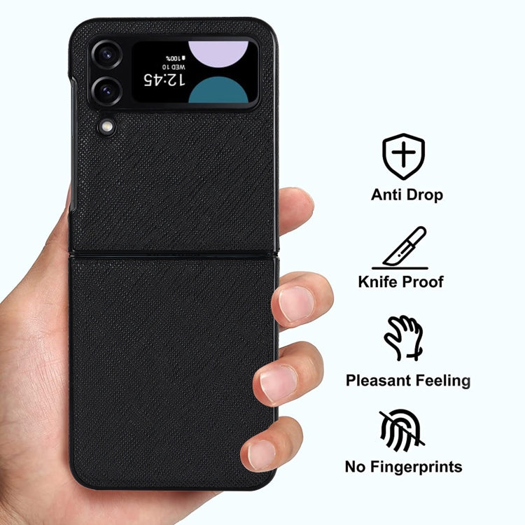 Cross Pattern Foldable Phone Case, For Samsung Galaxy Z Flip4 5G