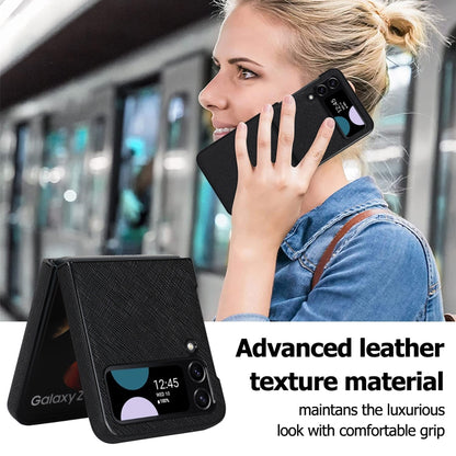 Cross Pattern Foldable Phone Case, For Samsung Galaxy Z Flip4 5G