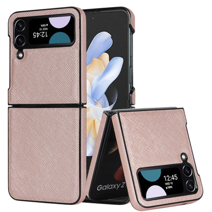 Cross Pattern Foldable Phone Case, For Samsung Galaxy Z Flip4 5G