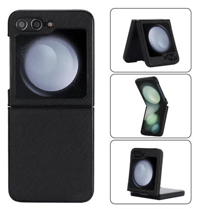 Cross Pattern Foldable Phone Case, For Samsung Galaxy Z Flip6 / Flip7 FE, For Samsung Galaxy Z Fold5 5G, For Samsung Galaxy Z Flip5 5G, For Samsung Galaxy Z Fold4