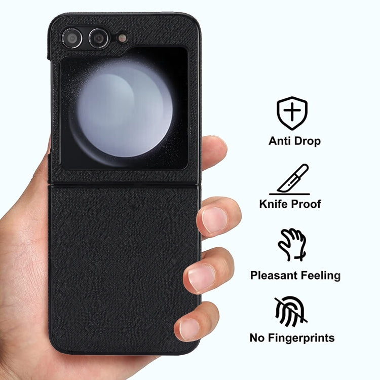 Cross Pattern Foldable Phone Case, For Samsung Galaxy Z Flip6 / Flip7 FE, For Samsung Galaxy Z Fold5 5G, For Samsung Galaxy Z Flip5 5G, For Samsung Galaxy Z Fold4