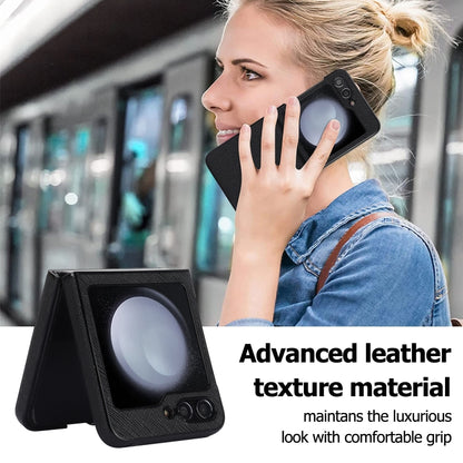 Cross Pattern Foldable Phone Case, For Samsung Galaxy Z Flip6 / Flip7 FE, For Samsung Galaxy Z Fold5 5G, For Samsung Galaxy Z Flip5 5G, For Samsung Galaxy Z Fold4