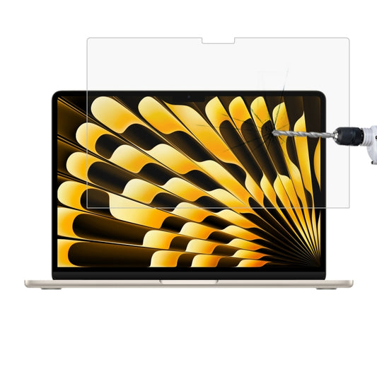 0.26mm 9H Surface Hardness Explosion-proof Tempered Glass Film, For Macbook Air 15.3 2023/2024/2025/M5 2026, For Macbook Air 13.6 2023/2024/2025
