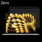 2pcs 0.26mm 9H Surface Hardness Explosion-proof Tempered Glass Film, For Macbook Air 15.3 2023/2024/2025/M5 2026, For MacBook Neo 13 inch 2026 A18 Pro A3404, For Macbook Air 13.6 2023/2024/2025