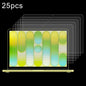 25pcs 0.26mm 9H Surface Hardness Explosion-proof Tempered Glass Film, For Macbook Air 15.3 2023/2024/2025/M5 2026, For MacBook Neo 13 inch 2026 A18 Pro A3404, For Macbook Air 13.6 2023/2024/2025