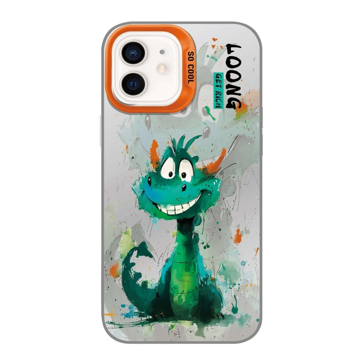 Splash-ink AI Cute Dragon PC Hybrid TPU Phone Case, For iPhone 11