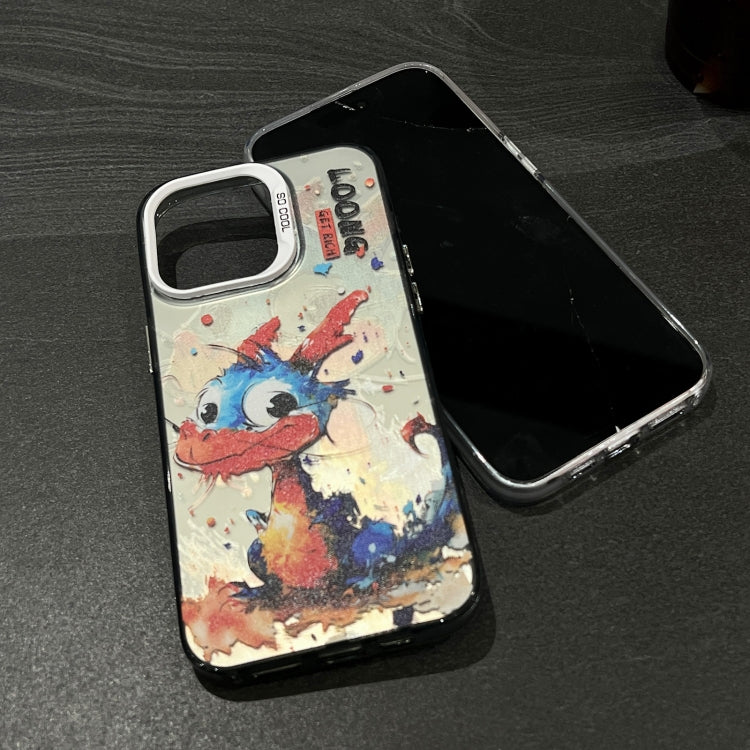 Splash-ink AI Cute Dragon PC Hybrid TPU Phone Case, For iPhone 15 Pro Max, For iPhone 15 Pro, For iPhone 15, For iPhone 14, For iPhone 14 Pro, For iPhone 14 Pro Max, For iPhone 13 Pro Max, For iPhone 13 Pro, For iPhone 13, For iPhone 12                ...