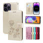 Rose Embossed Flip PU Leather Phone Case, For iPhone 15 Pro Max, For iPhone 15 Pro, For iPhone 15 Plus, For iPhone 15