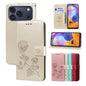 Rose Embossed Flip PU Leather Phone Case, For iPhone 18 Pro / 17 Pro, For iPhone 18 Pro Max / 17 Pro Max, For iPhone 17e / 16e, For iPhone 17