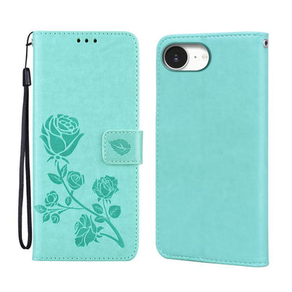 Rose Embossed Flip PU Leather Phone Case, For iPhone 18 Pro / 17 Pro, For iPhone 18 Pro Max / 17 Pro Max, For iPhone 17e / 16e, For iPhone 17