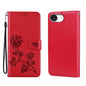 Rose Embossed Flip PU Leather Phone Case, For iPhone 18 Pro / 17 Pro, For iPhone 18 Pro Max / 17 Pro Max, For iPhone 17e / 16e, For iPhone 17