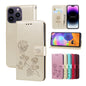Rose Embossed Flip PU Leather Phone Case, For iPhone 16 Pro Max, For iPhone 16 Pro, For iPhone 16 Plus, For iPhone 16