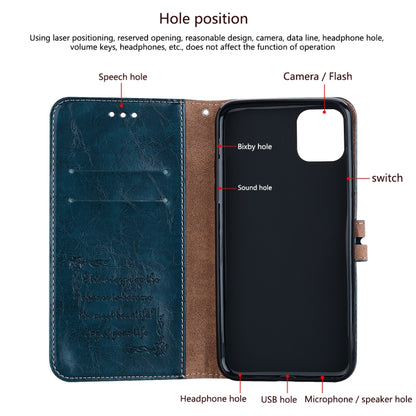 Oil Wax Texture Shockproof Flip Leather Phone Case