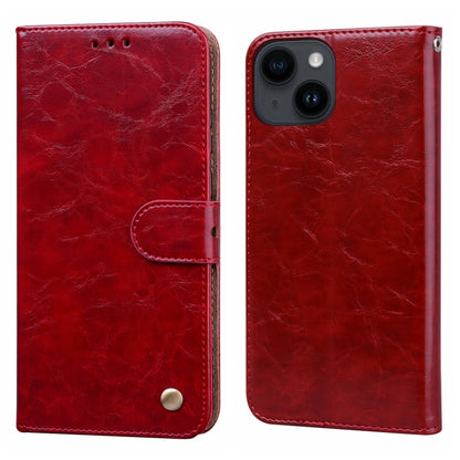 Oil Wax Texture Shockproof Flip Leather Phone Case