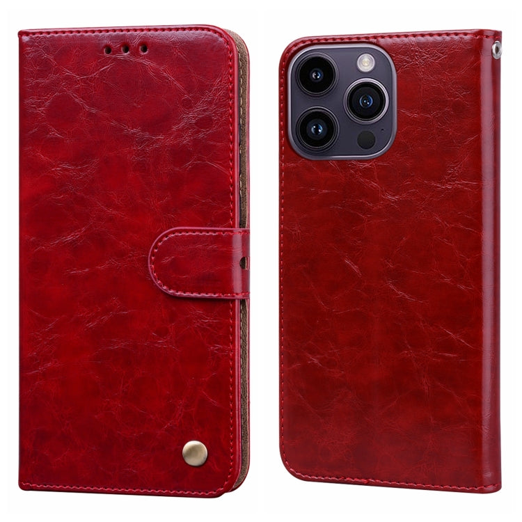 Oil Wax Texture Shockproof Flip Leather Phone Case