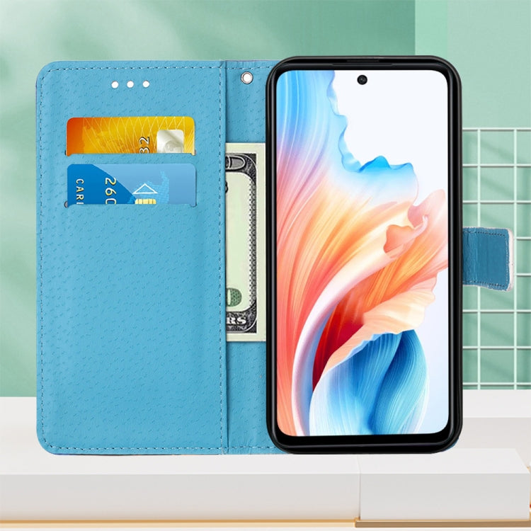 Colored Drawing Pattern Plain Weave Leather Phone Case