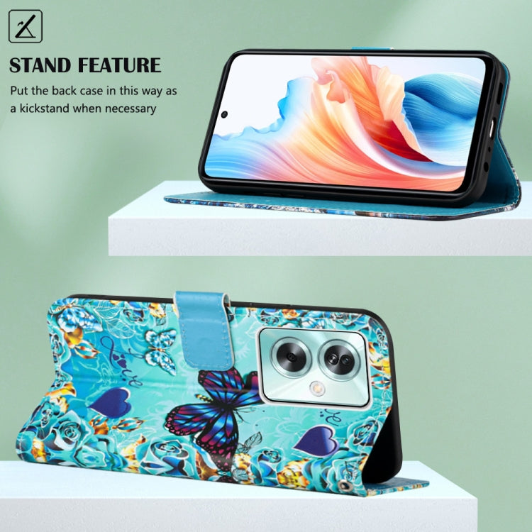 Colored Drawing Pattern Plain Weave Leather Phone Case