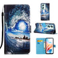 Colored Drawing Pattern Plain Weave Leather Phone Case, For OPPO Find X7 Ultra, For OPPO Reno9 A JP Version, For OPPO A79 5G
