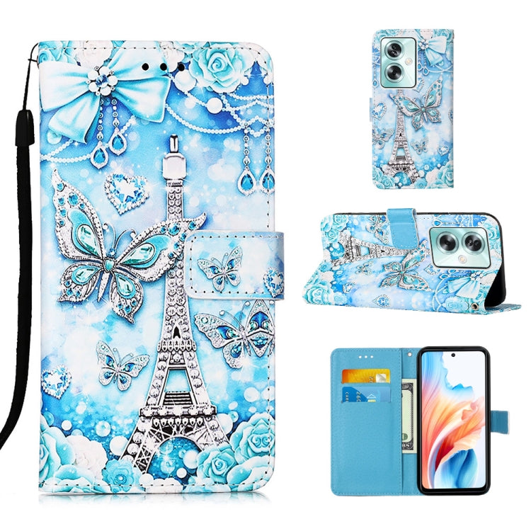 Colored Drawing Pattern Plain Weave Leather Phone Case