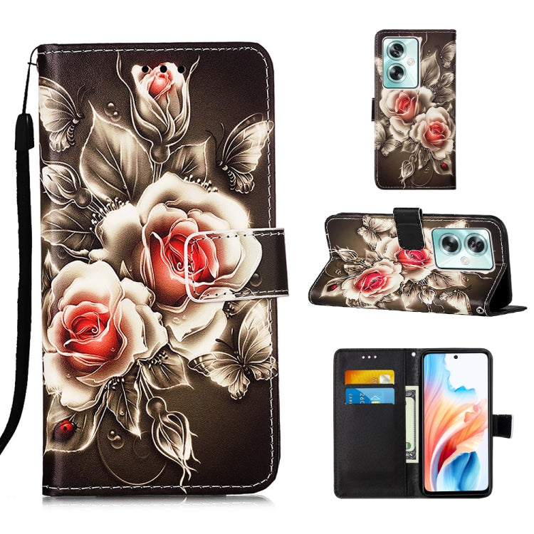 Colored Drawing Pattern Plain Weave Leather Phone Case, For OPPO Find X7 Ultra, For OPPO Reno9 A JP Version, For OPPO A79 5G