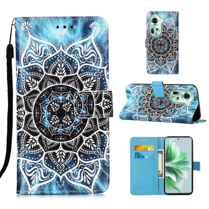 Colored Drawing Pattern Plain Weave Leather Phone Case, For OPPO Find X7, For OPPO Reno11 5G Global, For OPPO Reno11 Pro 5G Global