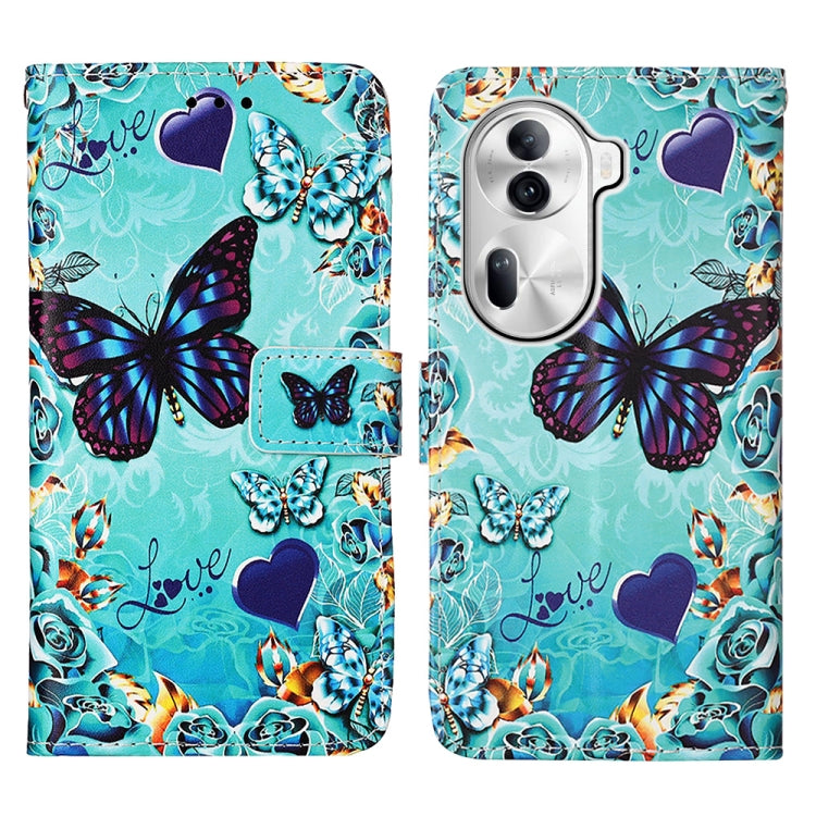 Colored Drawing Pattern Plain Weave Leather Phone Case