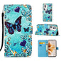 Colored Drawing Pattern Plain Weave Leather Phone Case, For OPPO Find X7, For OPPO Reno11 5G Global, For OPPO Reno11 Pro 5G Global