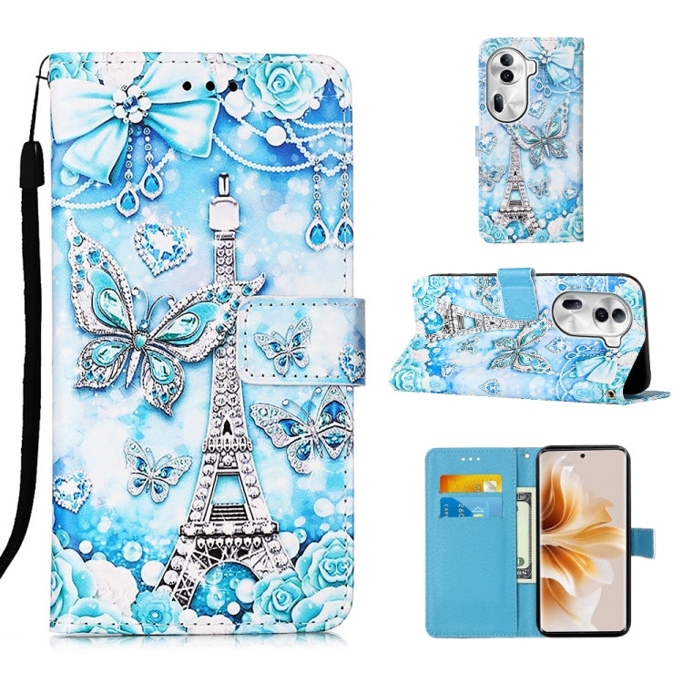 Colored Drawing Pattern Plain Weave Leather Phone Case