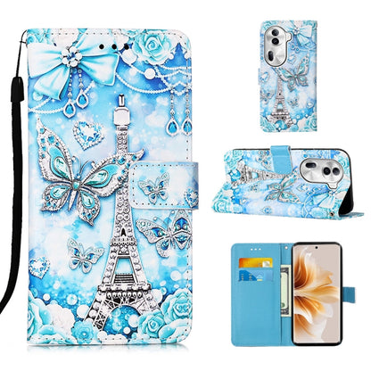 Colored Drawing Pattern Plain Weave Leather Phone Case