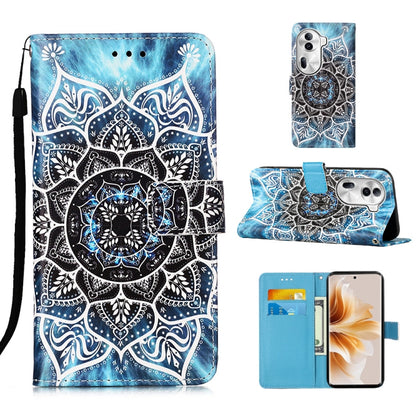 Colored Drawing Pattern Plain Weave Leather Phone Case, For OPPO Find X7, For OPPO Reno11 5G Global, For OPPO Reno11 Pro 5G Global