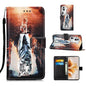 Colored Drawing Pattern Plain Weave Leather Phone Case, For OPPO Find X7, For OPPO Reno11 5G Global, For OPPO Reno11 Pro 5G Global