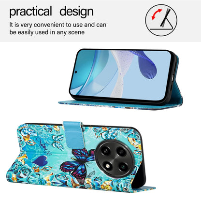 Colored Drawing Pattern Plain Weave Leather Phone Case