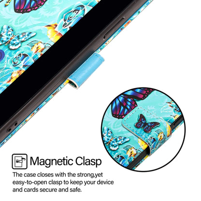 Colored Drawing Pattern Plain Weave Leather Phone Case