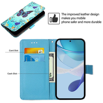 Colored Drawing Pattern Plain Weave Leather Phone Case, For OPPO Find X7 Ultra, For OPPO Reno9 A JP Version, For OPPO A79 5G