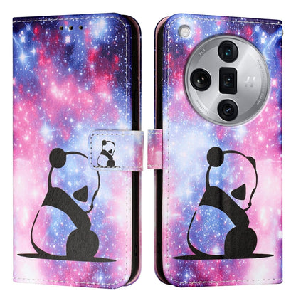 Colored Drawing Pattern Plain Weave Leather Phone Case