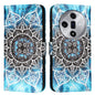 Colored Drawing Pattern Plain Weave Leather Phone Case, For OPPO Find X7, For OPPO Reno11 5G Global, For OPPO Reno11 Pro 5G Global