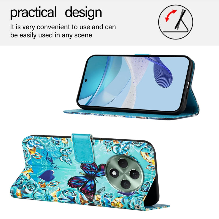 Colored Drawing Pattern Plain Weave Leather Phone Case