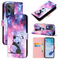 Colored Drawing Pattern Plain Weave Leather Phone Case, For OPPO K12x 5G Global, For OPPO A3 Pro 5G India, For OPPO Reno12 F Global