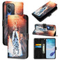 Colored Drawing Pattern Plain Weave Leather Phone Case, For OPPO K12x 5G Global, For OPPO A3 Pro 5G India, For OPPO Reno12 F Global