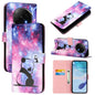 Colored Drawing Pattern Plain Weave Leather Phone Case, For OPPO Reno13 F 5G Global, For OPPO A5 Pro China, For OPPO A80 5G EU Version