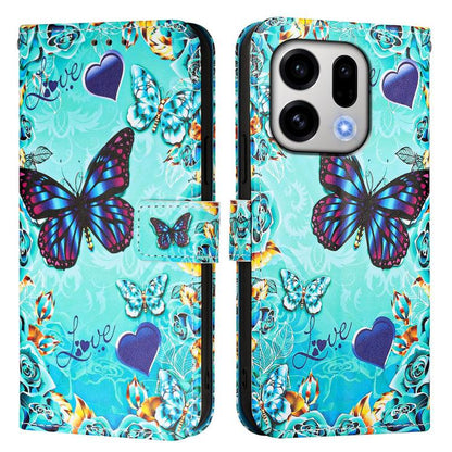 Colored Drawing Pattern Plain Weave Leather Phone Case