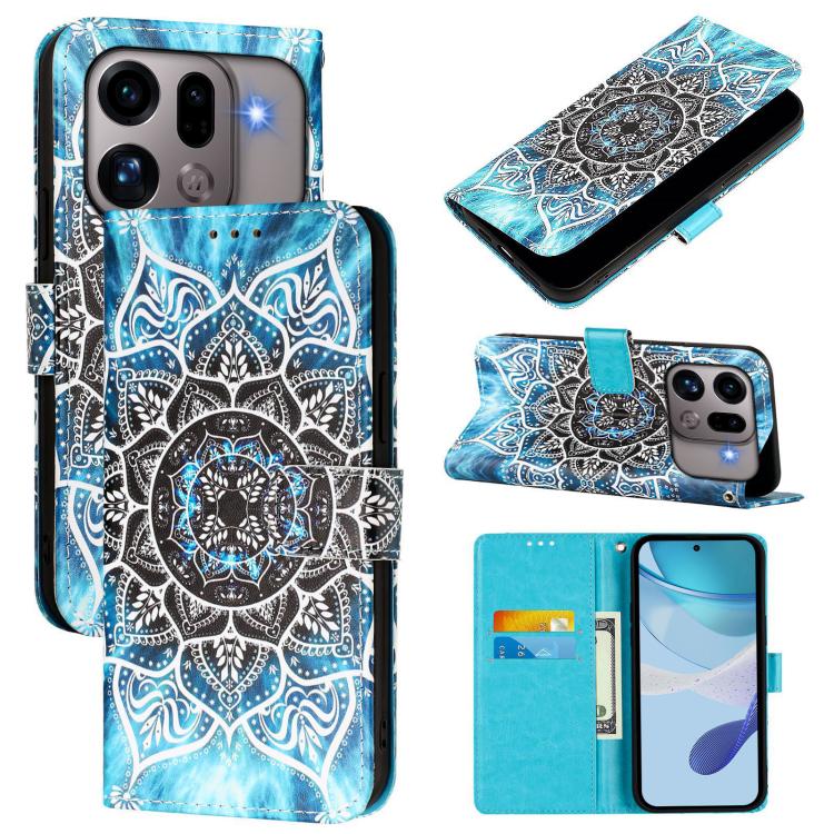 Colored Drawing Pattern Plain Weave Leather Phone Case, For OPPO Find X9s Pro, For OPPO Find X9 Ultra, For OPPO Find X9