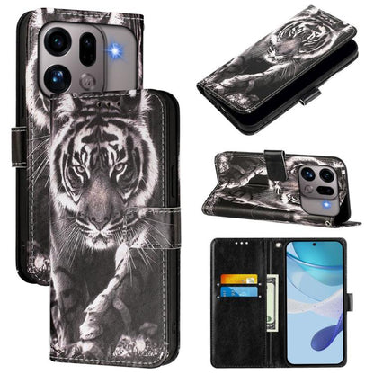 Colored Drawing Pattern Plain Weave Leather Phone Case, For OPPO Find X9s Pro, For OPPO Find X9 Ultra, For OPPO Find X9