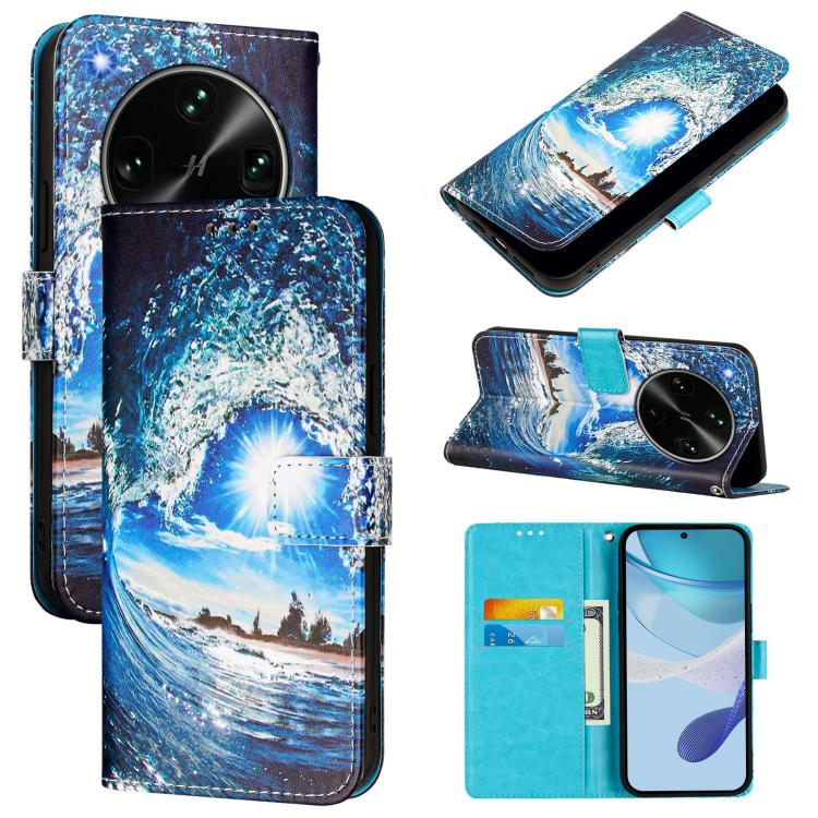 Colored Drawing Pattern Plain Weave Leather Phone Case, For OPPO Find X9s Pro, For OPPO Find X9 Ultra, For OPPO Find X9