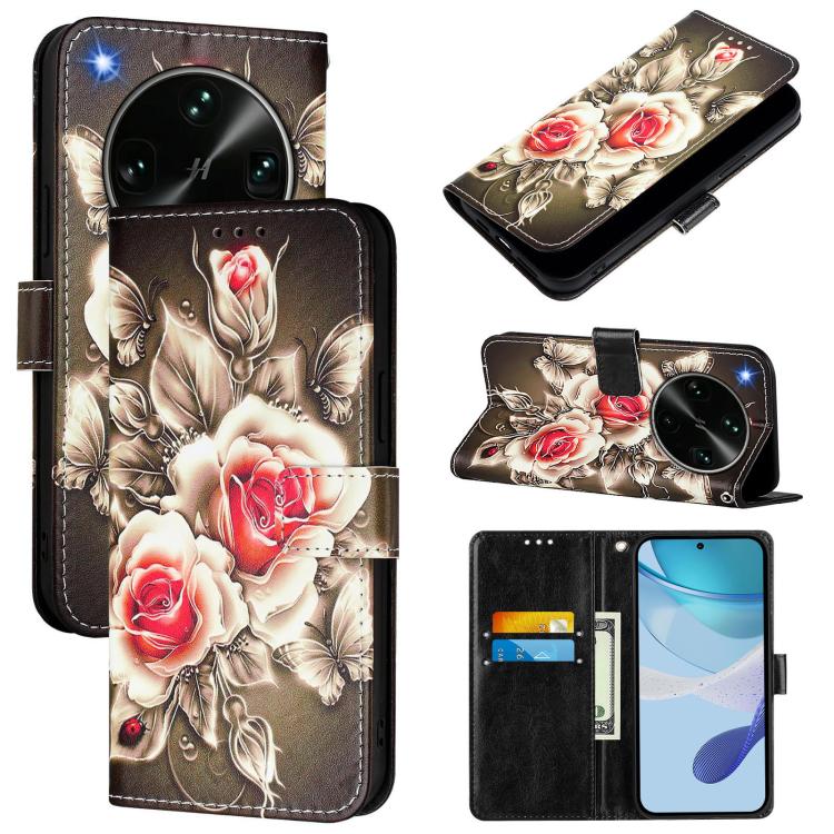 Colored Drawing Pattern Plain Weave Leather Phone Case, For OPPO Find X9s Pro, For OPPO Find X9 Ultra, For OPPO Find X9