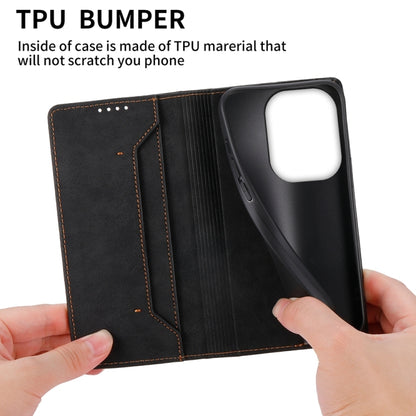 Business Solid Color Magnetic RFID Leather Phone Case