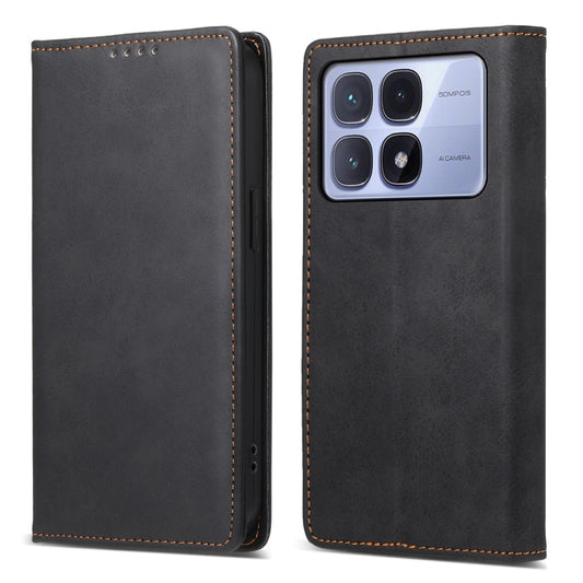Business Solid Color Magnetic RFID Leather Phone Case, For Redmi K70 Ultra, For Redmi Note 13 Pro 4G