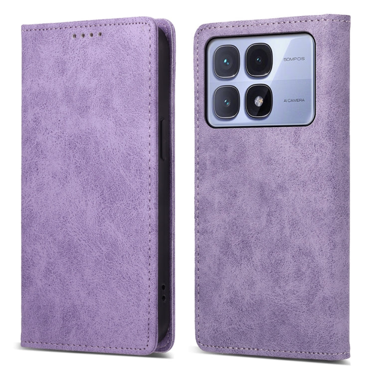 Business Solid Color Magnetic RFID Leather Phone Case