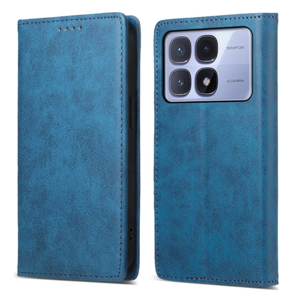 Business Solid Color Magnetic RFID Leather Phone Case